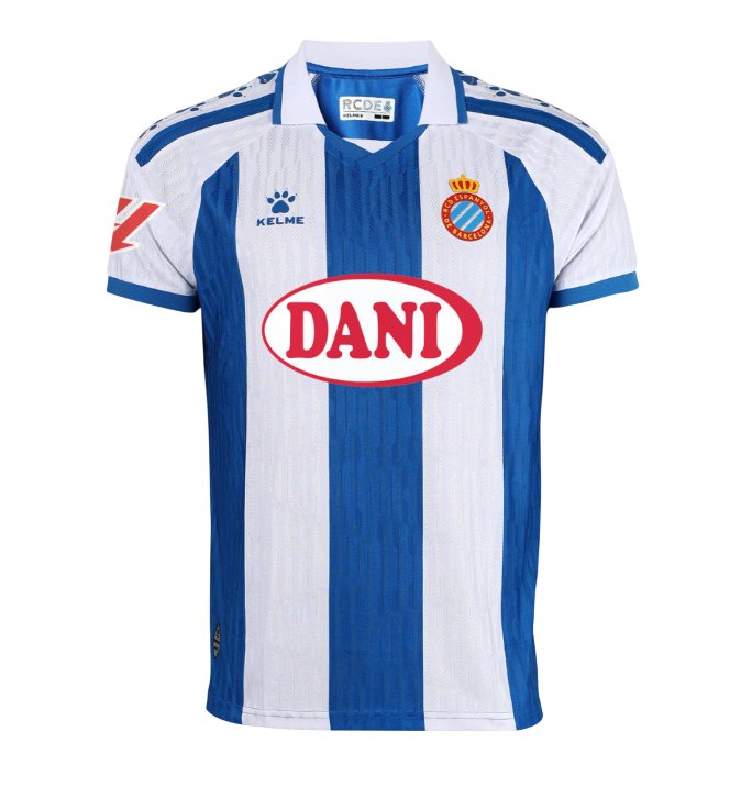 Camiseta RCD Espanyol 25/26 talla niño 1ª equipación con sponsor