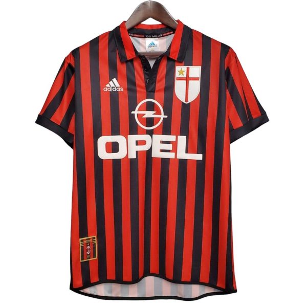 Camiseta retro AC Milan 99/00 1ª equipación
