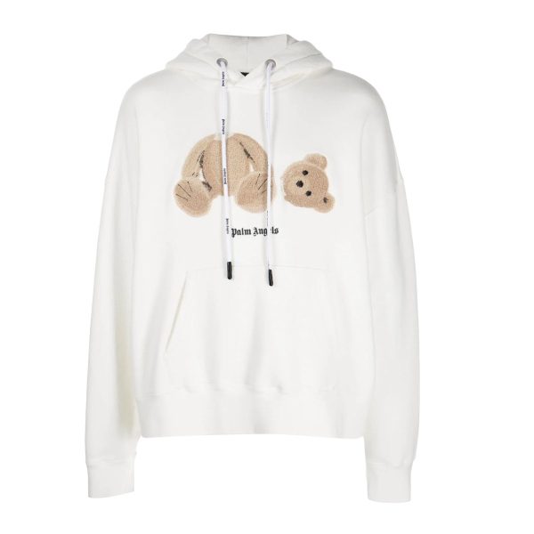 Sudadera Palm Angels Blanca TEDDY BEAR Blanca Capucha