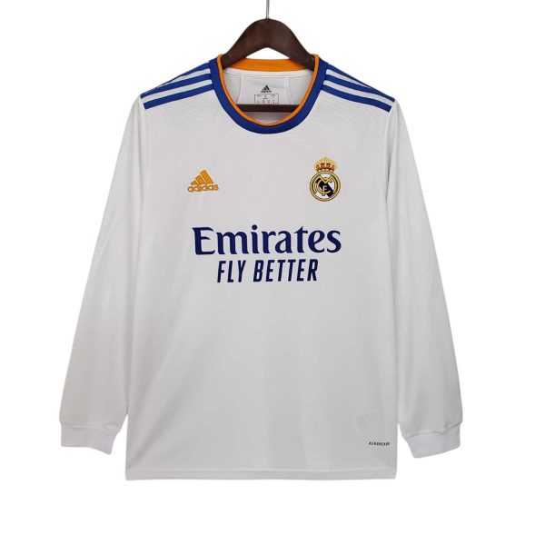 Camiseta Retro Real Madrid 21/22 1ª Equipación manga larga