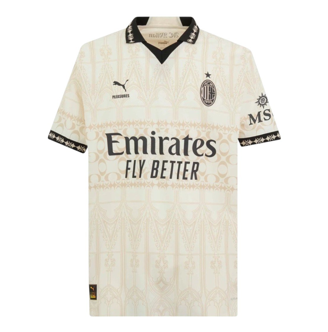 Camiseta AC Milan x Pleasures 24/25 equipación talla niño
