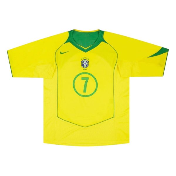 Camiseta Brasil 2004 talla niño 1ª equipación