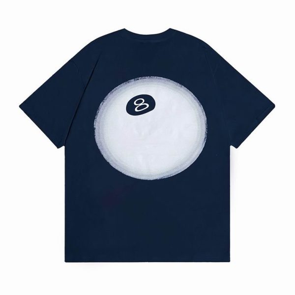 Camiseta STÜSSY Azul Marino Billar