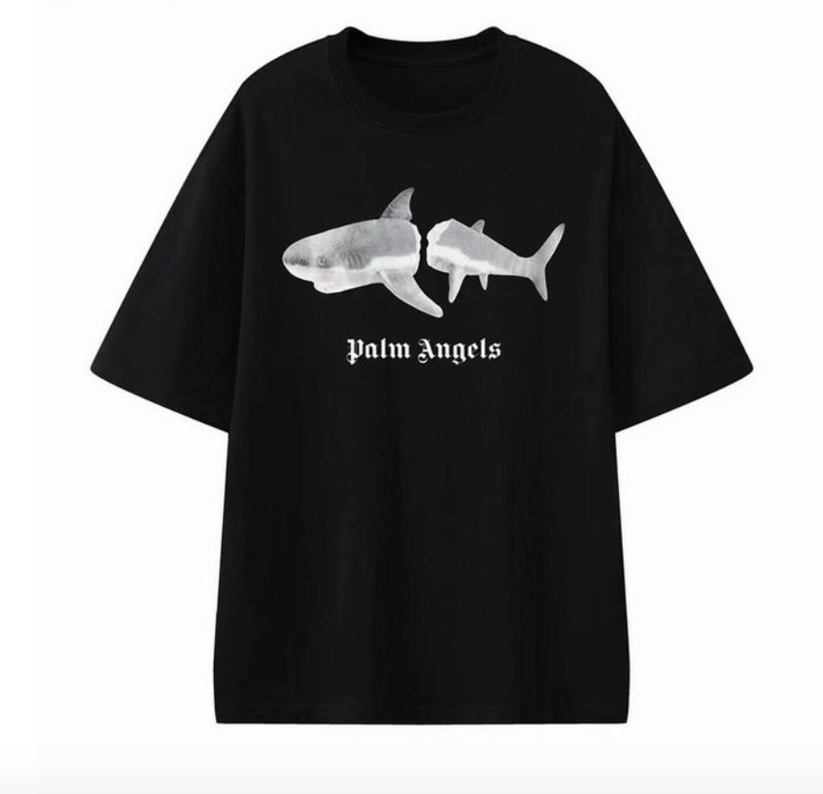 Camiseta Palm Angels Negra SHARK