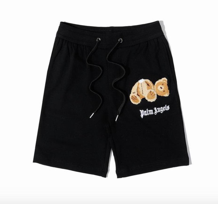 Pantalón Corto Palm Angels Negro Tedy Bear