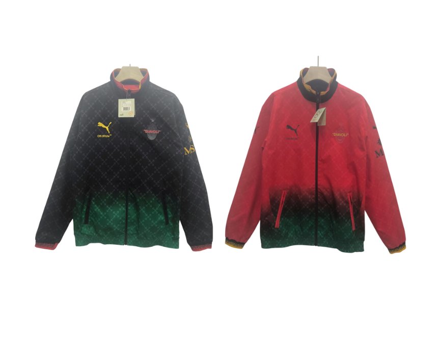 Chaqueta Reversible AC Milan x OFF-WHITE