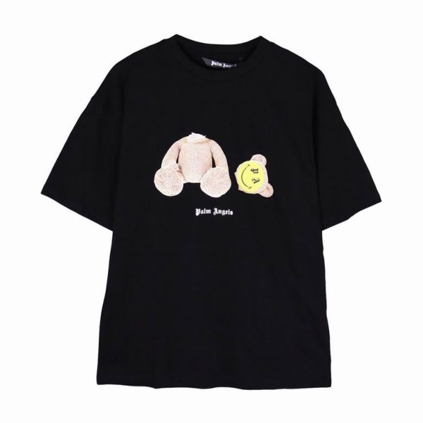 Camiseta Palm Angels Teddy Bear Emoji Negra
