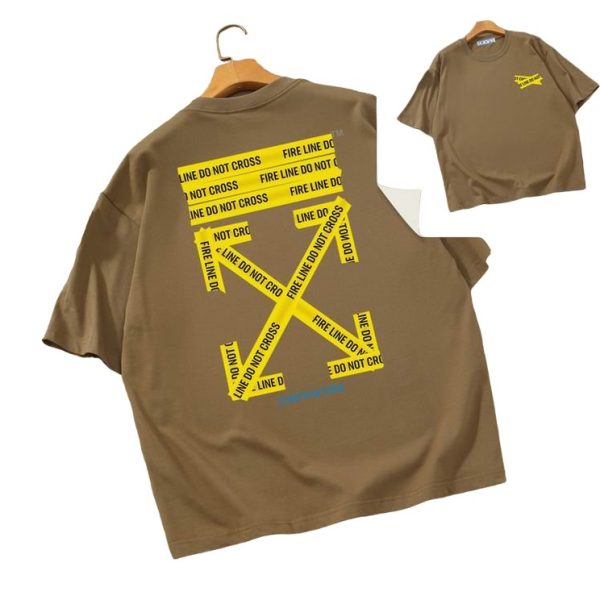 Camiseta Off-White Oversize Marrón