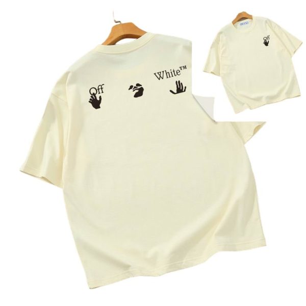 Camiseta Off-White Oversize Crema