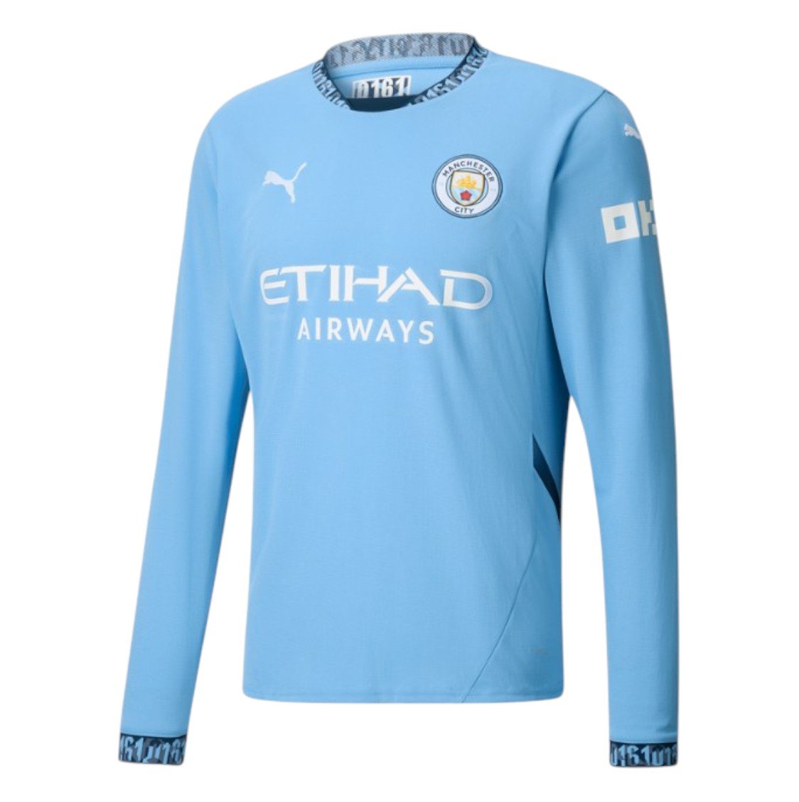 Camiseta Manchester City 24/25 talla niño 1ª equipación manga larga