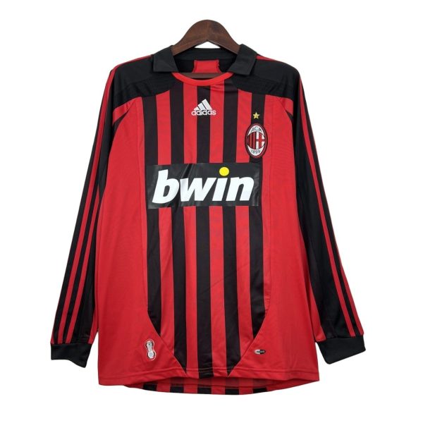 Camiseta retro AC Milan 07/08 1ª equipación manga larga