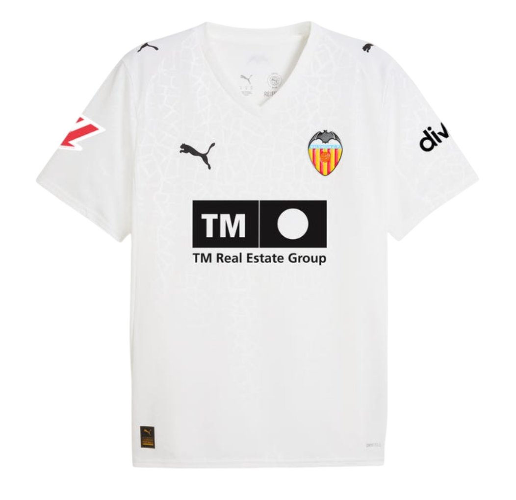 Camiseta Valencia 25/26 talla niño 1ª equipación