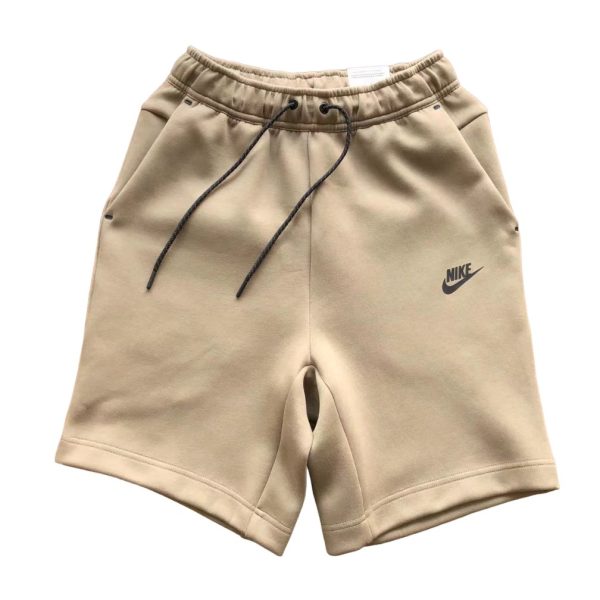 Pantalón Corto Nike Tech Fleece Beige