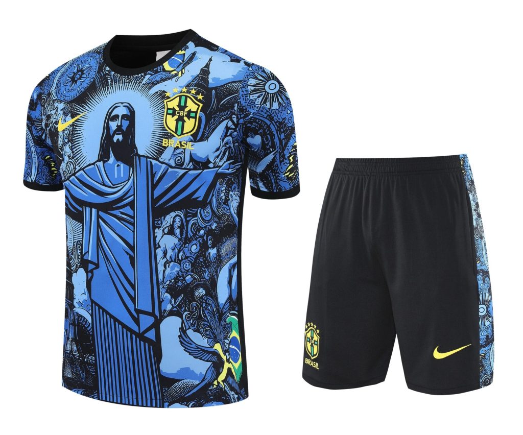 Conjunto de calentamiento Brasil Rio de Janeiro azul