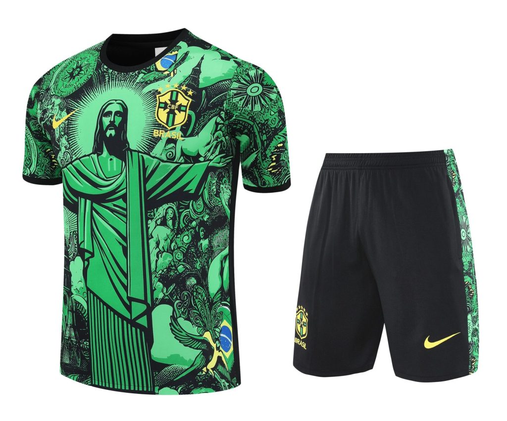 Conjunto de calentamiento Brasil Rio de Janeiro verde