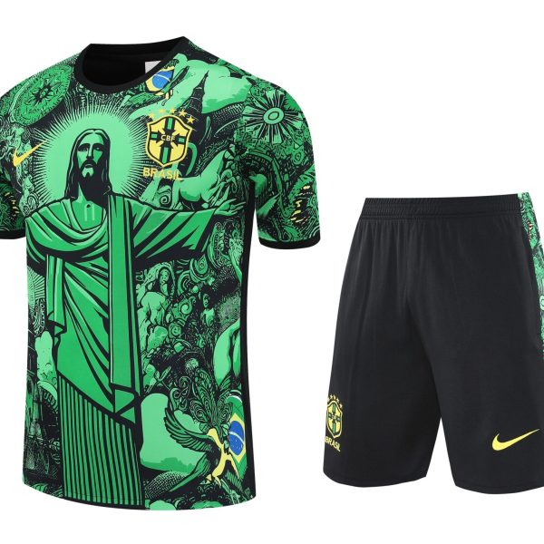 Conjunto de calentamiento Brasil Rio de Janeiro verde