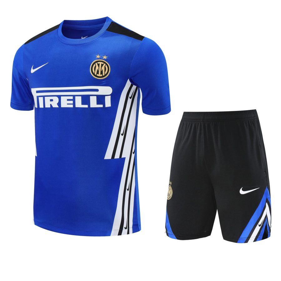 Conjunto de calentamiento Inter de Milán azul rayas