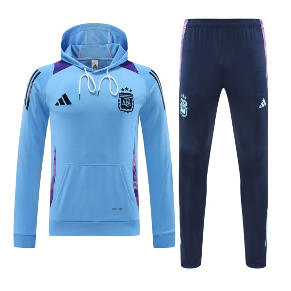 Conjunto manga larga Argentina azul claro