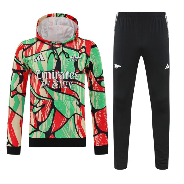 Conjunto manga larga Arsenal rojo y verde