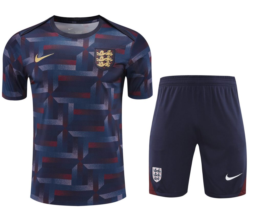 Conjunto de calentamiento Inglaterra azul oscuro diseño mosaico