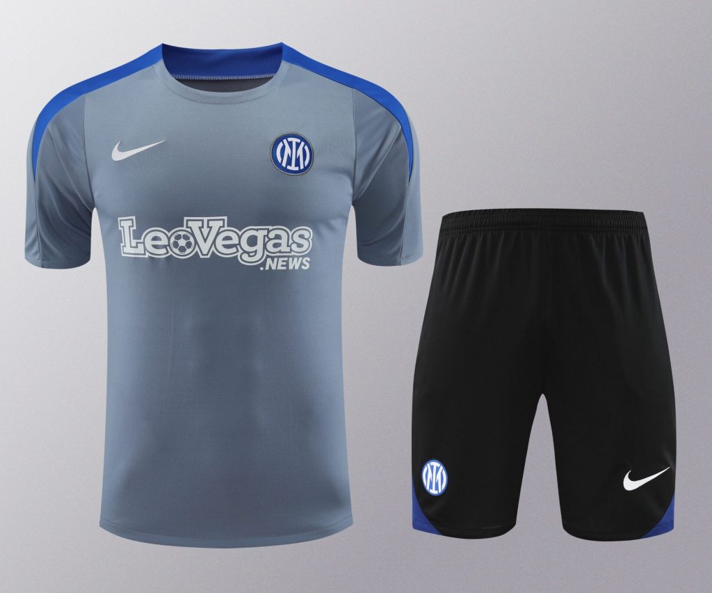 Conjunto de calentamiento Inter de Milán gris claro