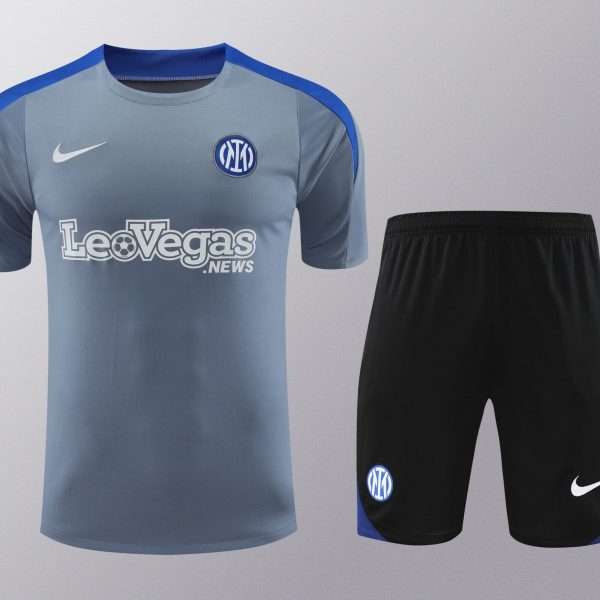 Conjunto de calentamiento Inter de Milán gris claro
