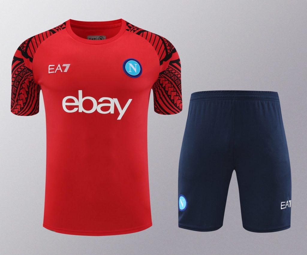 Conjunto de calentamiento Napoli rojo