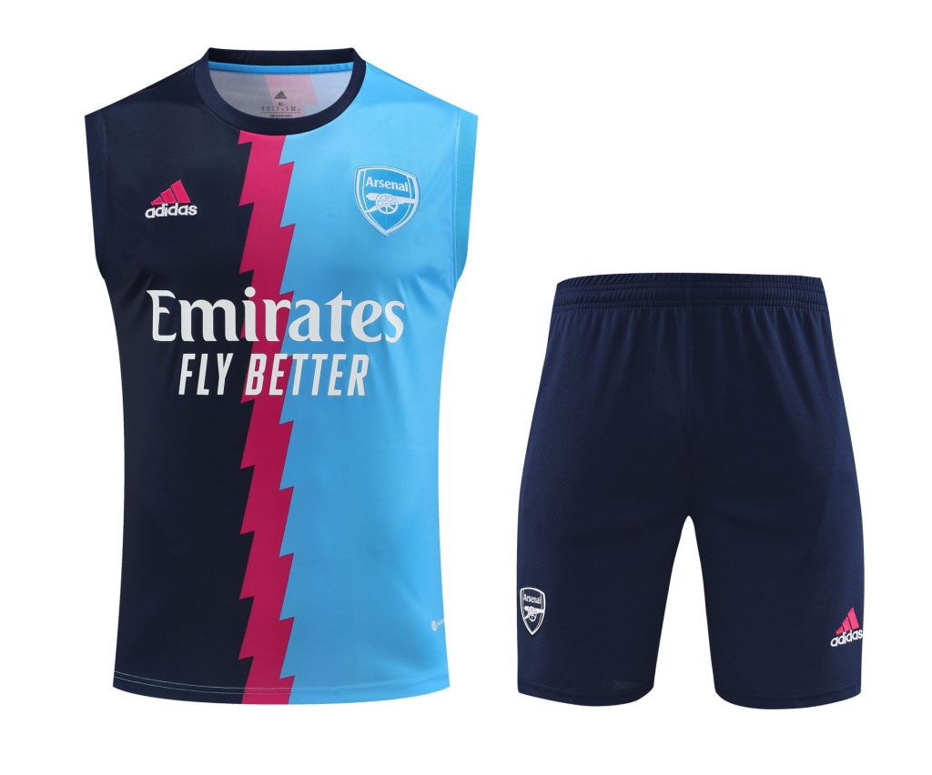 Conjunto tirantes Arsenal negro granate y azul