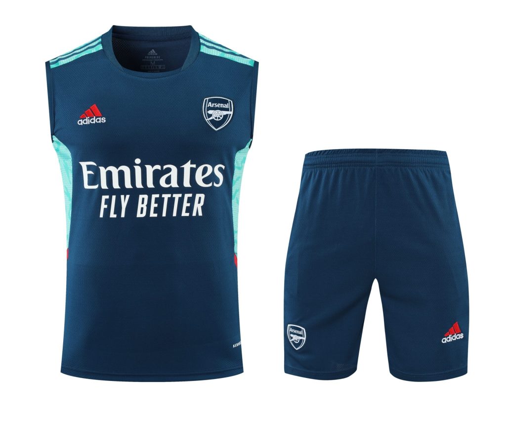 Conjunto tirantes Arsenal azul oscuro y azul claro