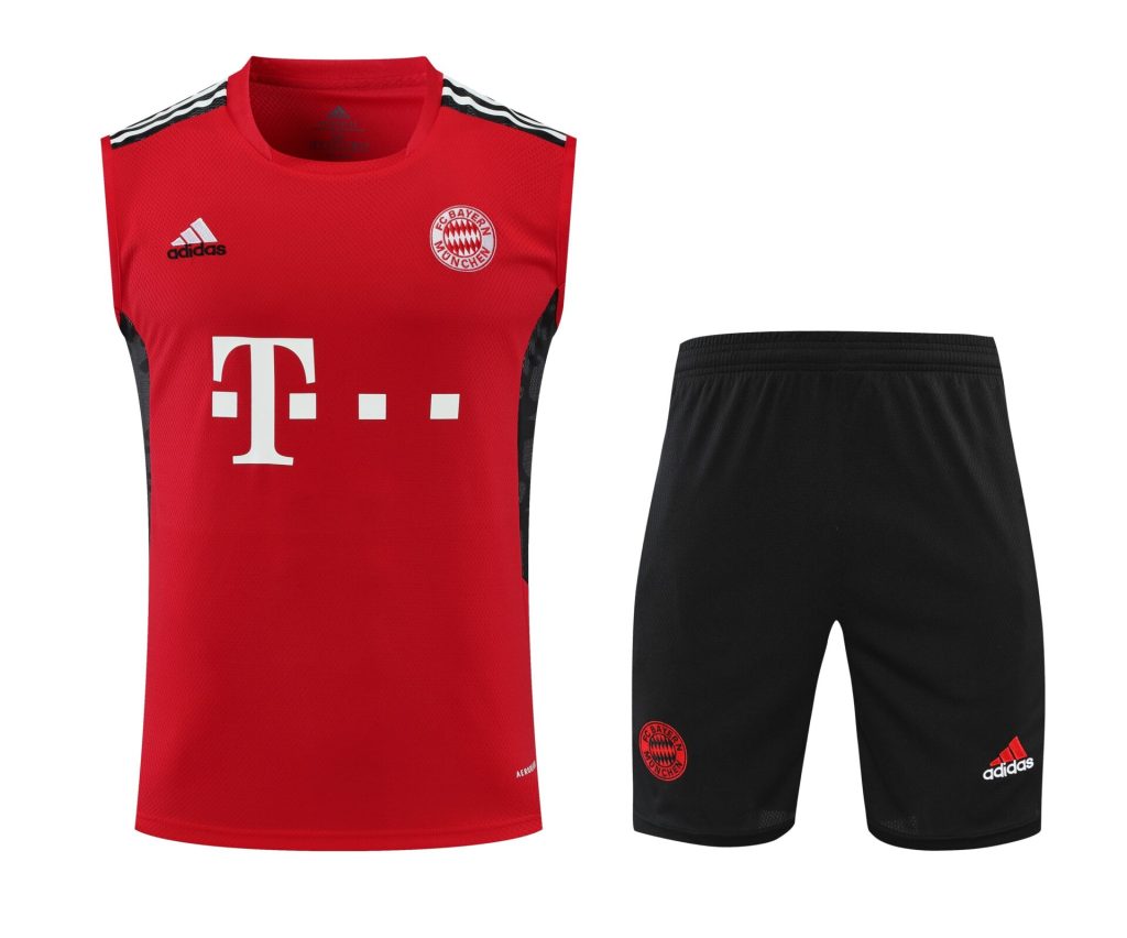 Conjunto tirantes Bayern Múnich rojo y negro