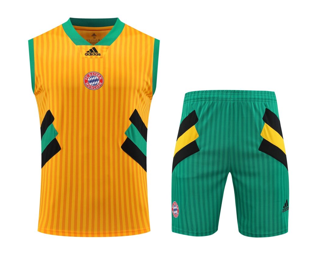Conjunto tirantes Bayern Múnich amarillo rayas