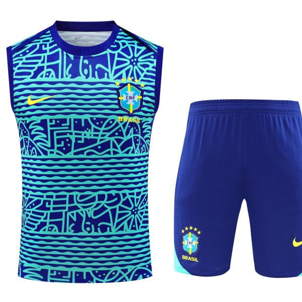 Conjunto tirantes Brasil azul dibujo