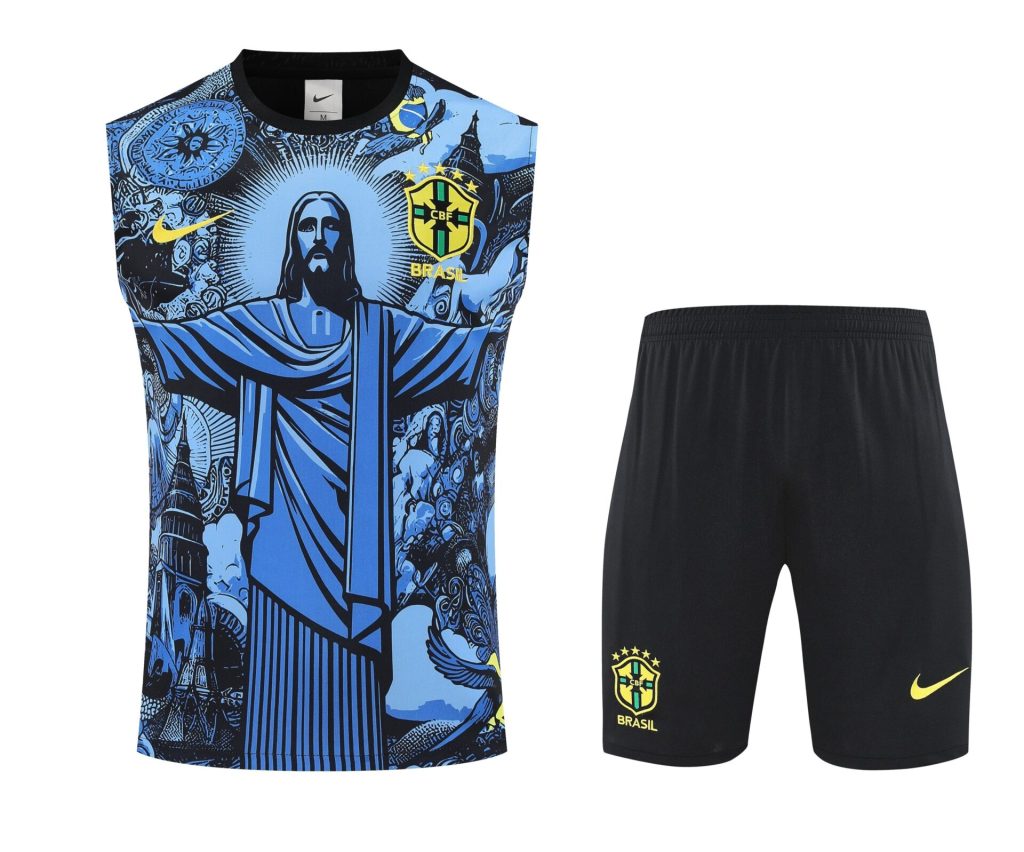 Conjunto tirantes Brasil Rio azul