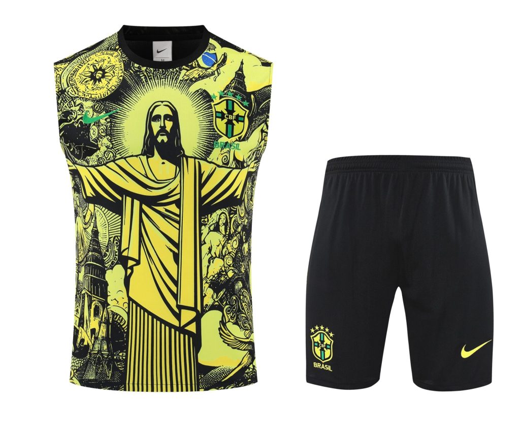 Conjunto tirantes Brasil amarillo Rio