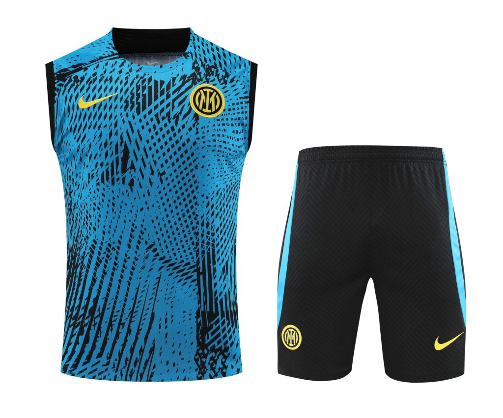 Conjunto tirantes Inter de Milán azul y negro puntos