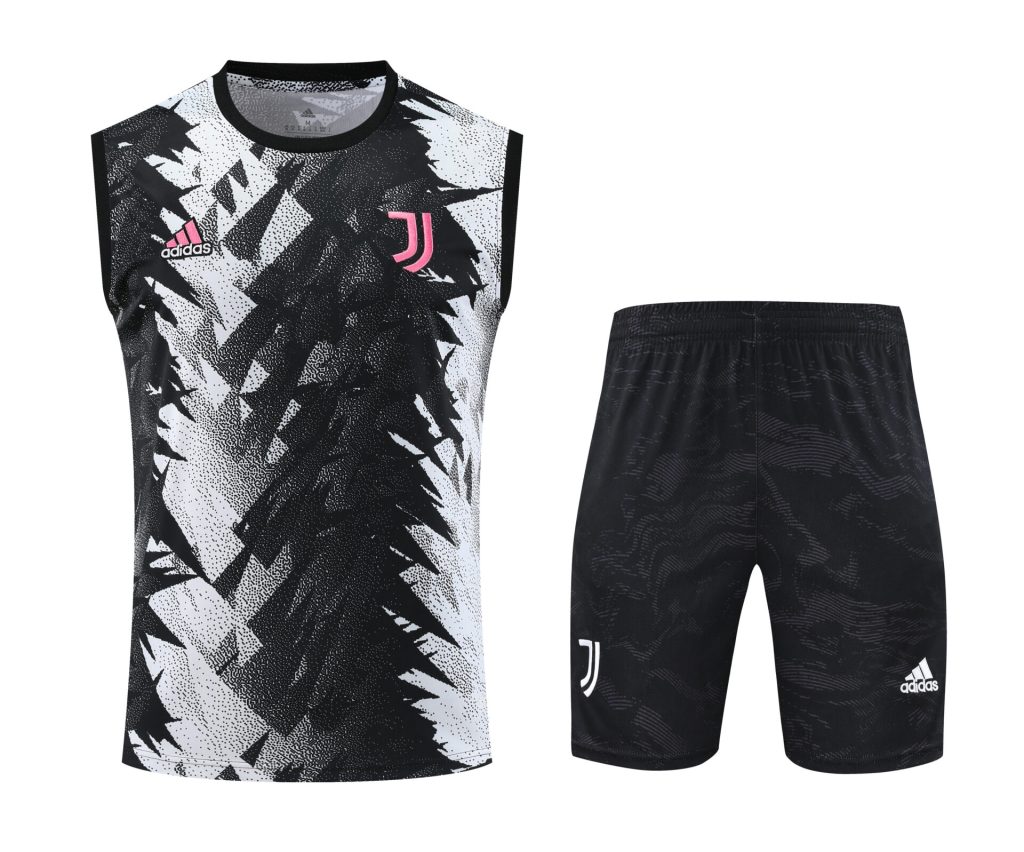 Conjunto tirantes Juventus negro y blanco