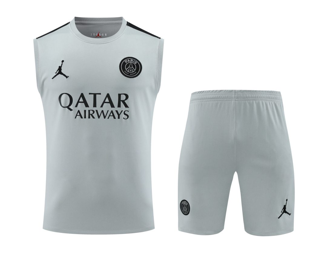 Conjunto tirantes PSG gris claro