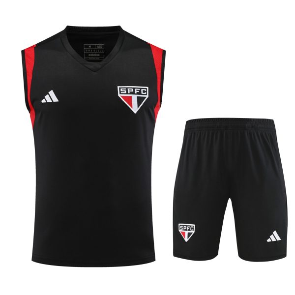 Conjunto tirantes Sao Paulo negro