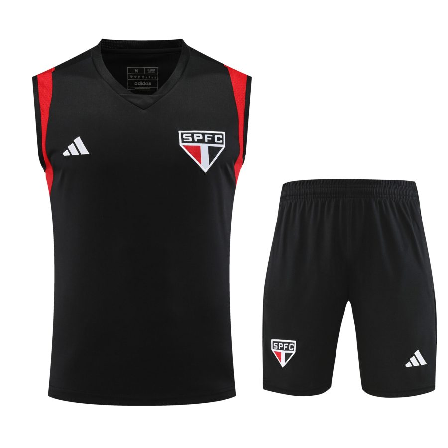Conjunto tirantes Sao Paulo negro