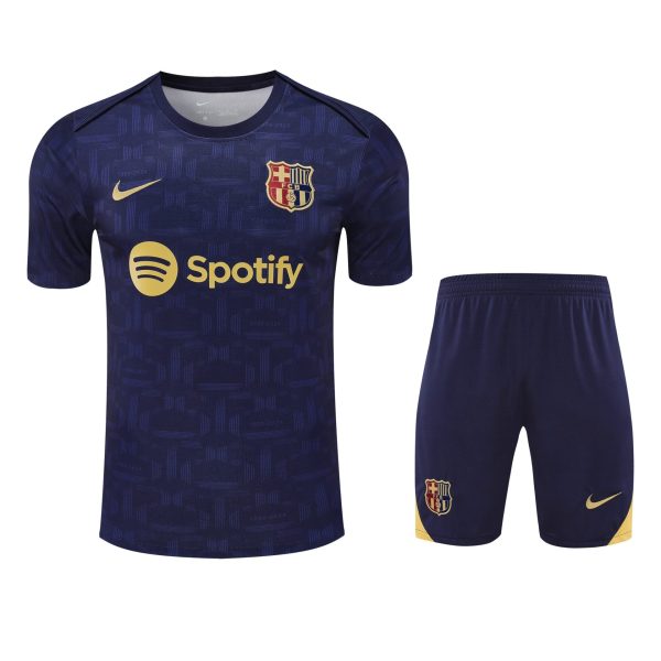 Conjunto de calentamiento FC Barcelona azul oscuro