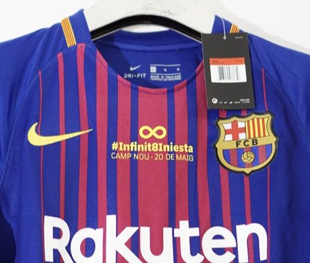 Camiseta retro FC Barcelona Edición Iniesta Infinito