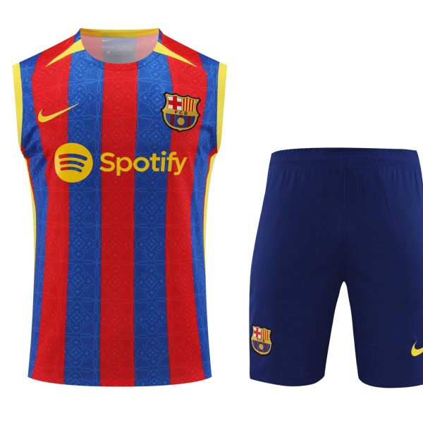 Conjunto tirantes FC Barcelona azul y rojo clásico